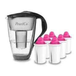 Glas-Wasserfilter Anthrazit Inkl. 12 AquaMag Filterkartuschen -Kaffeegenuss Deutschland Verkaufs-Shop 19c4e256 9040 4649 937f 6d3d234c9542
