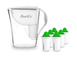 Wasserfilter Fashion Weiß Inkl. 6 Alkaline Filterkartuschen