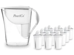Wasserfilter Fashion Weiß Inkl. 12 Universal Filterkartuschen