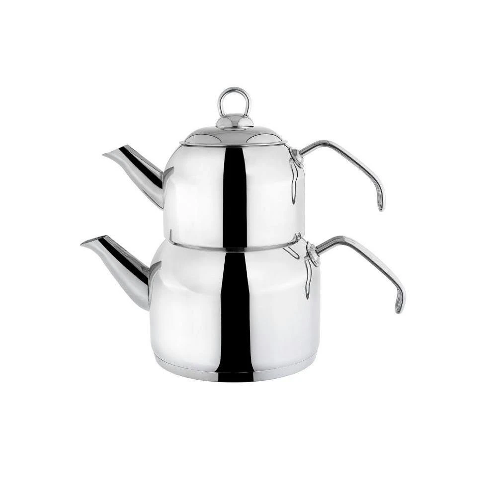 VIVIANA ASEL Teekannen-Set Größe XL Rostfreier Edelstahl 3fache Triplex-Kapselsohle Ergonomische Griffe Spülmaschinenfest 3 VIVIANA ASEL Teekannen-Set Größe XL Rostfreier Edelstahl 3fache Triplex-Kapselsohle Ergonomische Griffe Spülmaschinenfest – Bild 3