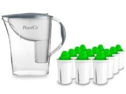 Wasserfilter Standard Grau Inkl. 12 Alkaline Filterkartuschen