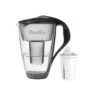Glas-Wasserfilter Anthrazit Inkl. 1 Universal Filterkartusche