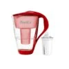 Glas-Wasserfilter Rot Inkl. 1 Universal Filterkartusche
