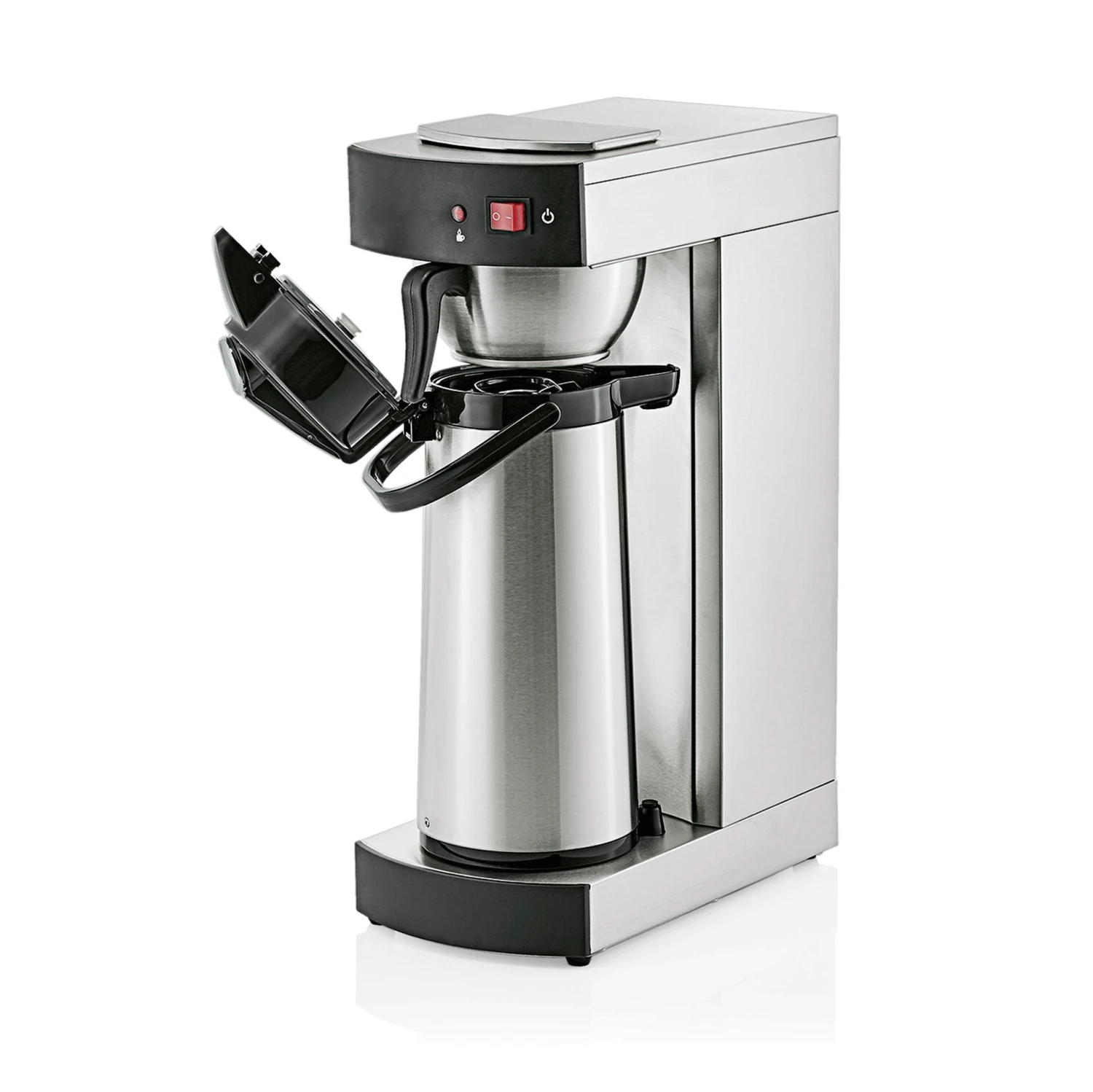 WAS Germany - Kaffeemaschine Mit Pumpkanne, 2,2 Ltr., 36 X 19,5 X 52,5 Cm, Chromnickelstahl (2600220) 1 WAS Germany - Kaffeemaschine Mit Pumpkanne, 2,2 Ltr., 36 X 19,5 X 52,5 Cm, Chromnickelstahl (2600220)