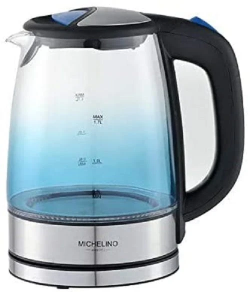 Michelino Glas-Wasserkocher 1,7 Liter LED 74342 1 Michelino Glas-Wasserkocher 1,7 Liter LED 74342