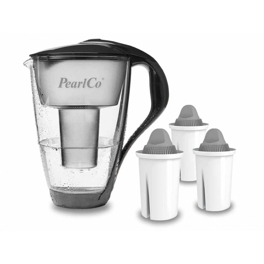 Glas-Wasserfilter Schwarz Inkl. 3 Protect+ Filterkartuschen 5 Glas-Wasserfilter Schwarz Inkl. 3 Protect+ Filterkartuschen – Bild 5